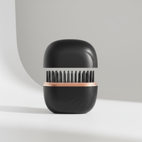 Enhanced black hair brush